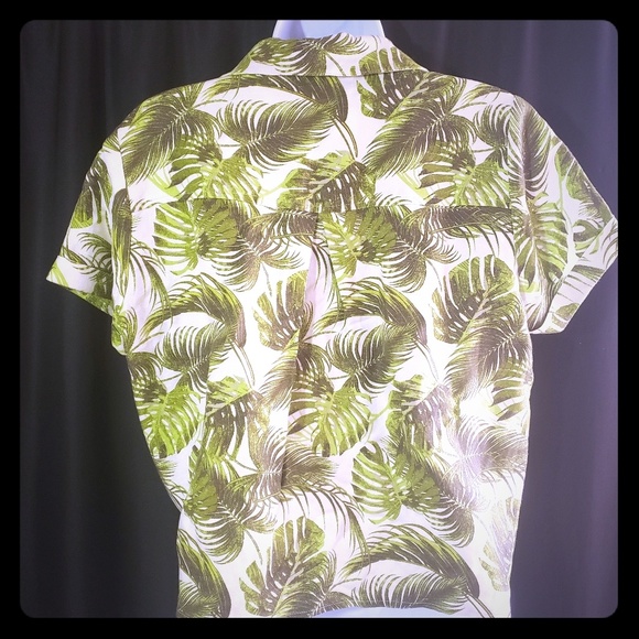 Chasor Palm Print Top - Picture 6 of 7